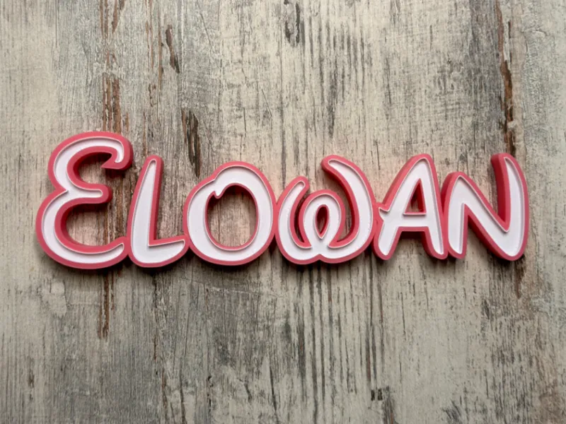 Elowan - LED Namenlampe
