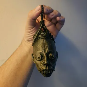Modelo para impresión 3D: Shrunken Head — vista de referencia 4