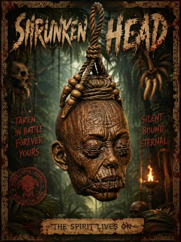 Modelo para impresión 3D: Shrunken Head — vista de referencia 2