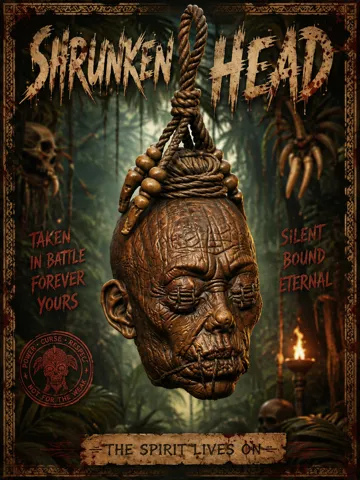 Modelo para impresión 3D: Shrunken Head — vista de referencia 3