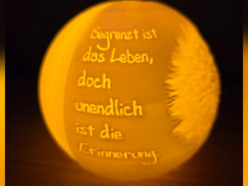 Kugel Trauerlicht