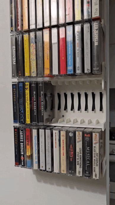 Modular Spring-Loaded Cassette Rack, 24 slot