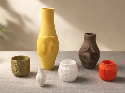 The ultimate textured vase, planter, pot generator