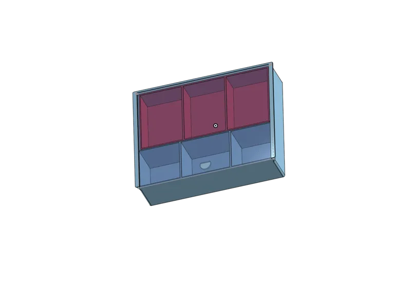 Simple Cash Box / Coin Organizer / slide lit