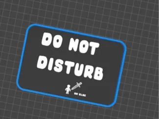 KEEP OUT sign (very effective)
