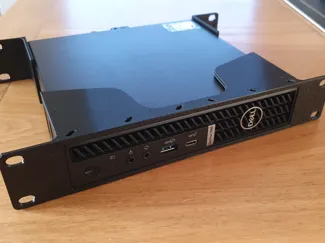 10" rack Optiplex shelf & rear bracket support