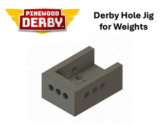 Pinewood Derby Hole Jig for Weights