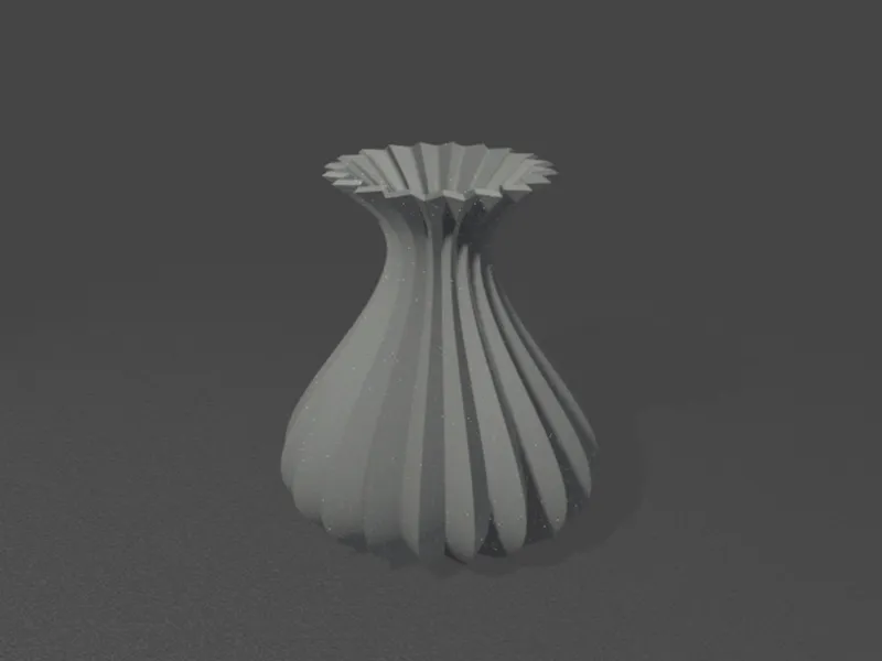 modern spiral vase
