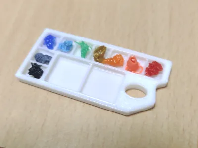 Miniature painting pallet