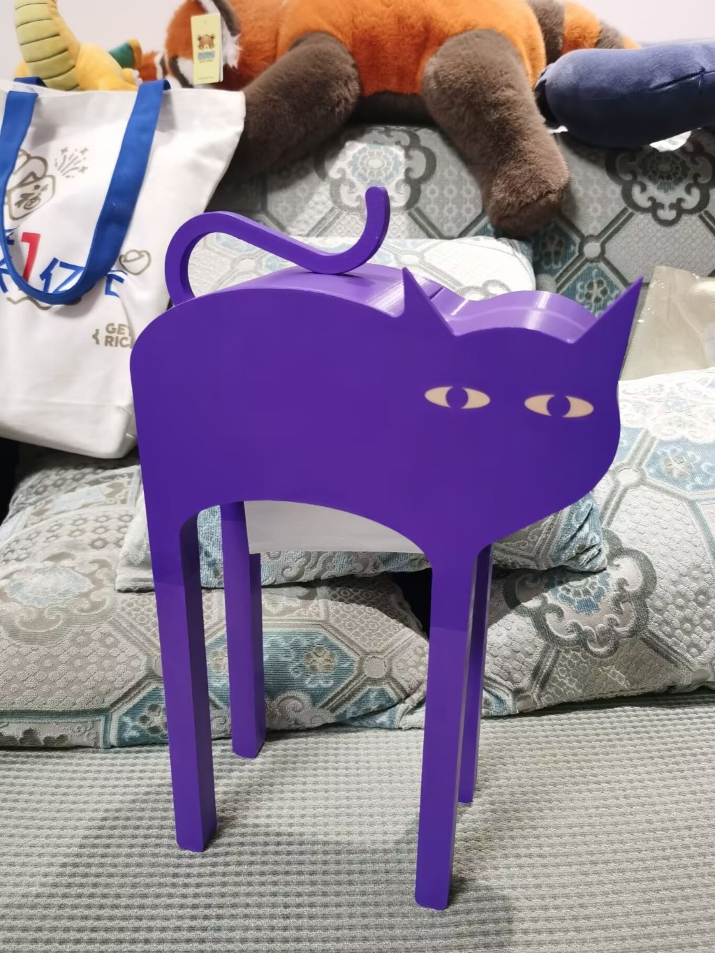 Miniatura 1 do modelo 3D 惊吓猫猫抽纸收纳盒