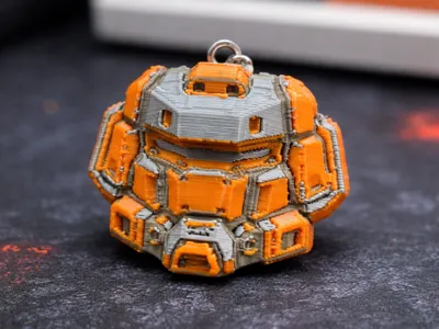 Original Multicolor Robot Keychain
