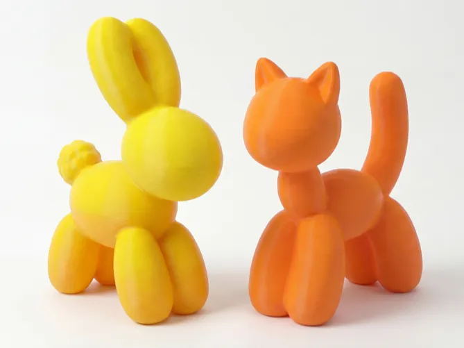 Balloon Style Cat or Bunny Figures Sculpture Decor