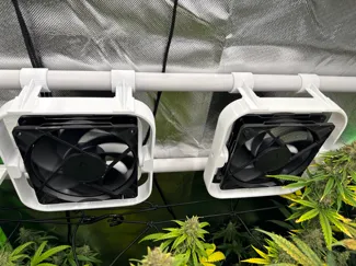 GrowBox 12V Lufter Case fuer 25mm PVC Rohre