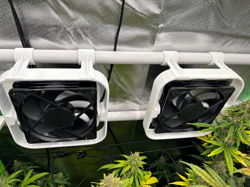 GrowBox 12V Lufter Case fuer 25mm PVC Rohre