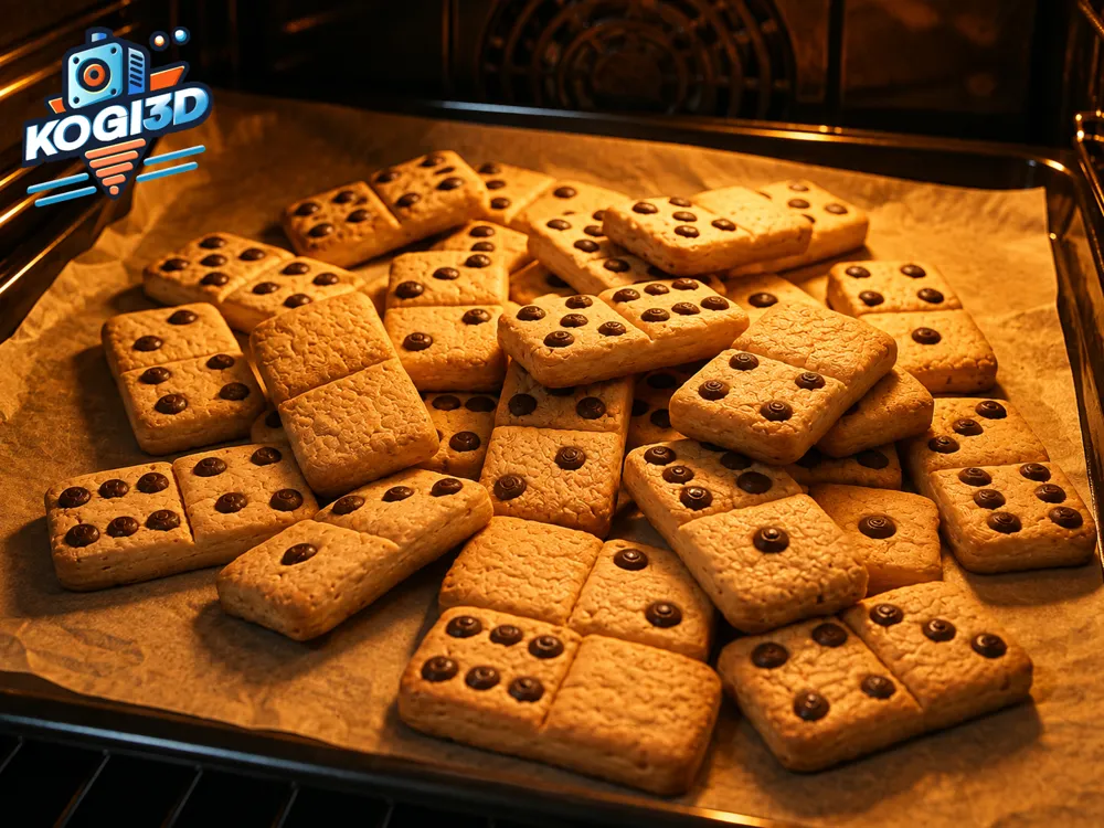 Accesorio para impresora 3D: Domino Cookies – Full 28-Piece 3D Printable Set!. Referencia del modelo original.