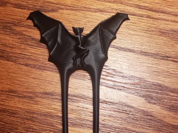 Barrette cheveux chauve-souris
