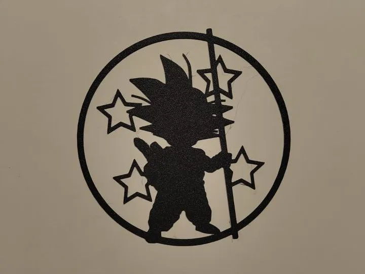 Silhouette murale de Goku