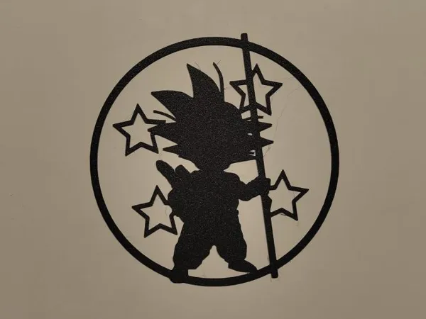 Silhouette murale de Goku