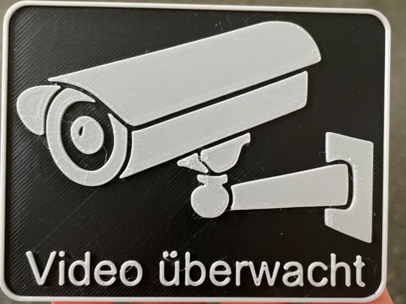 Video Überwacht Schild