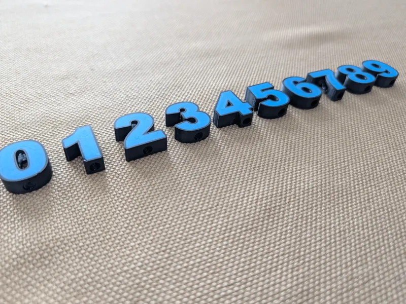Hoodie Drawstring  Numbers - 2 Custom Colors