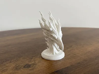 Horned Phoenix Skull - Fantasy Model