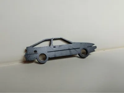 Toyota AE86 Trueno keychain pendant
