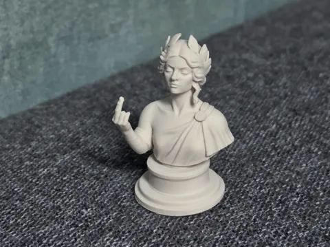 Figura decorativa: Antike Göttin Büste mit frecher Geste — referencia de MakerWorld
