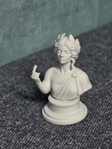 Figura decorativa: Antike Göttin Büste mit frecher Geste — vista de referencia 2