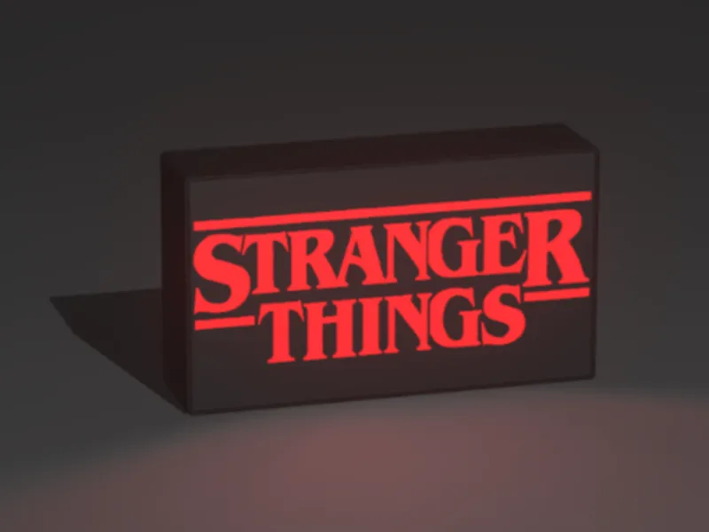 Stranger Things Box Luminosa 