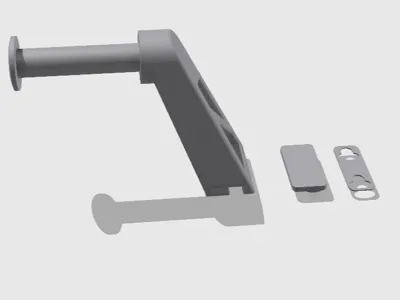 Filament Spool Holder Adapter for Metal Shelf