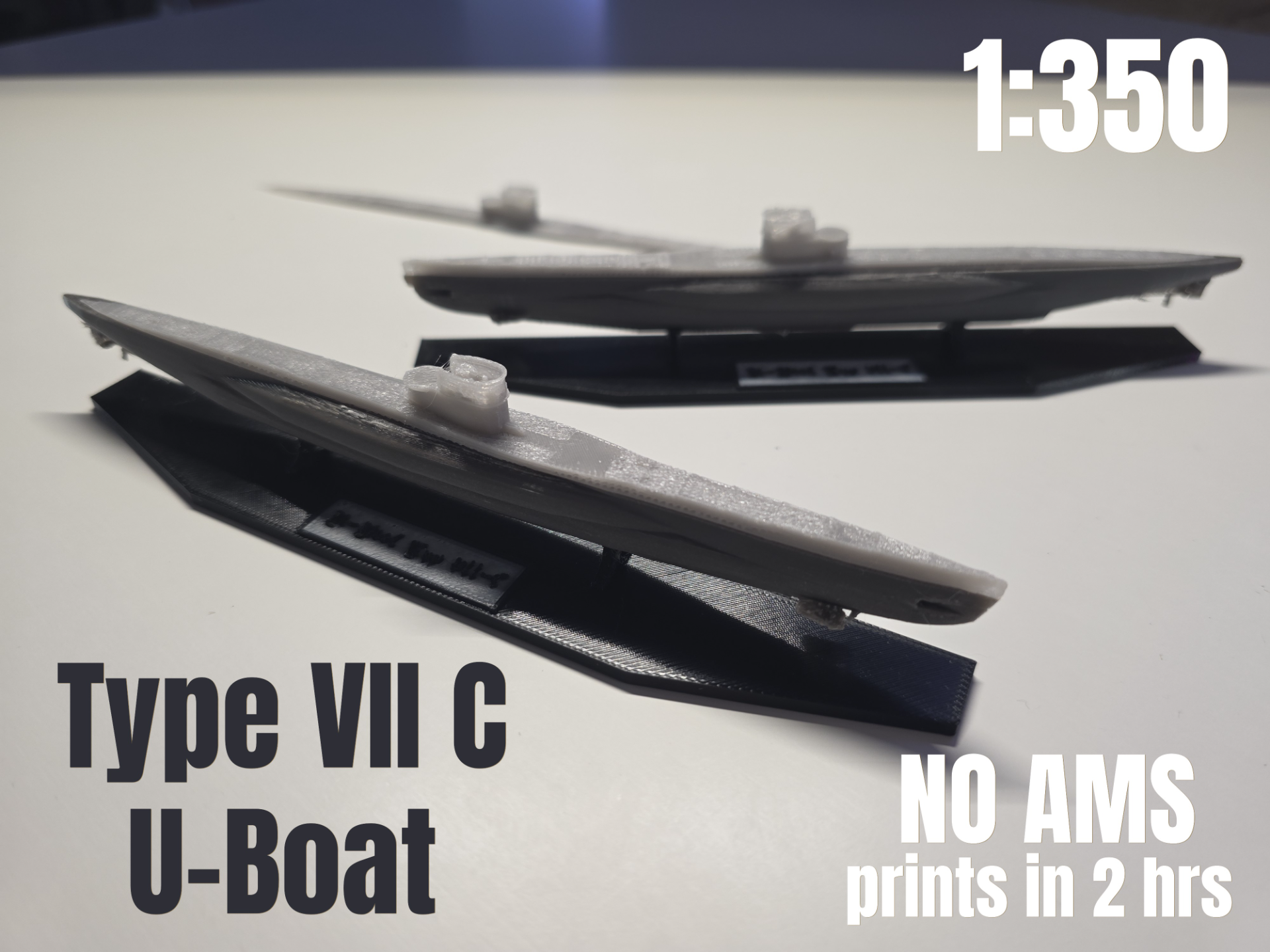 U-Boat Type VII-C 1:350 Scale