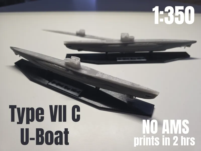 U-Boat Type VII-C 1:350 Scale