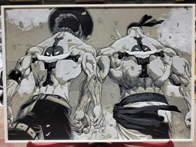Ace and Whitebeard Tribute One Piece Hueforge