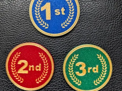 1st 2nd & 3rd place medals