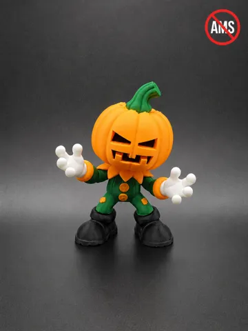 Accesorio para impresora 3D: Cute Chibi Halloween Pumpkin Monster - NO AMS — vista de referencia 2