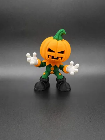Accesorio para impresora 3D: Cute Chibi Halloween Pumpkin Monster - NO AMS — vista de referencia 3