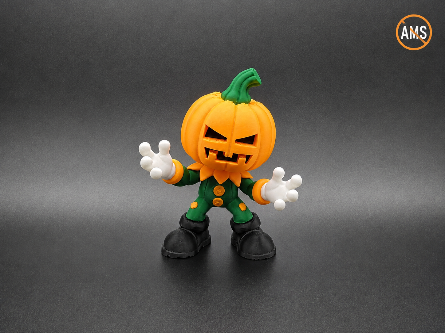 Cute Chibi Halloween Pumpkin Monster - NO AMS 3D model