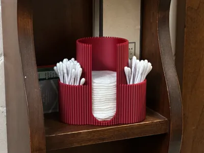 Cotton pad and q-tip dispenser - V2