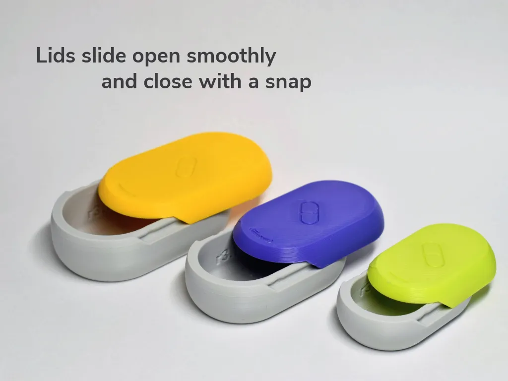 Pill Box | Sliding Lid view 3