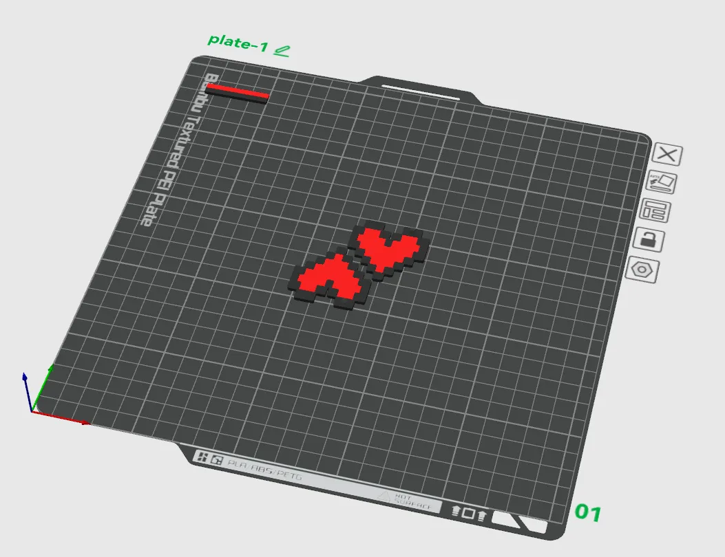 Retro Pixel Heart Earrings view 4