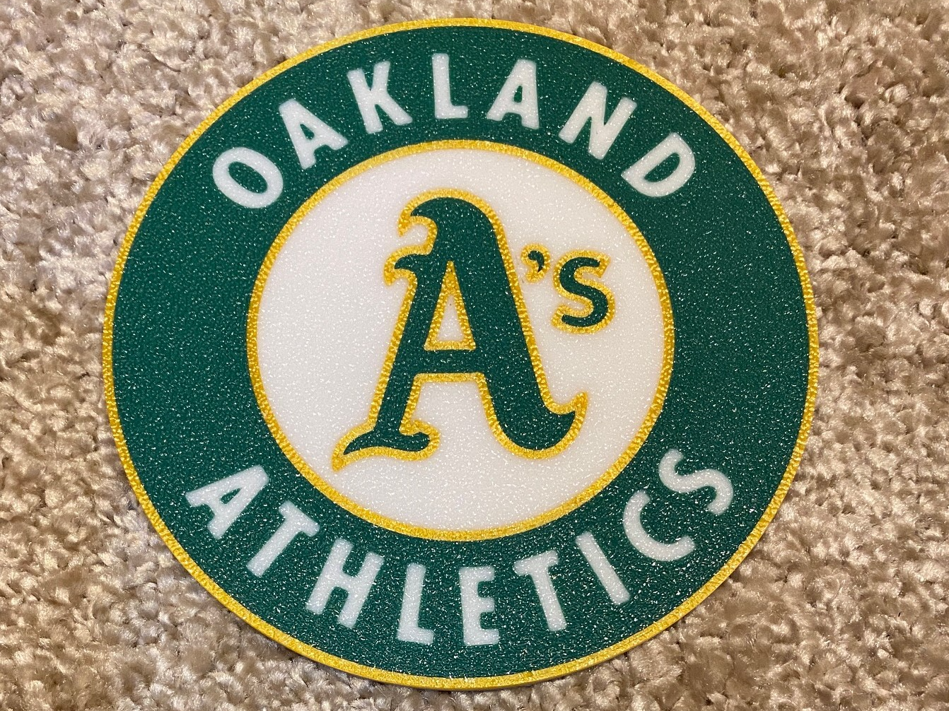 Oakland Athletics Coaster set of 4
