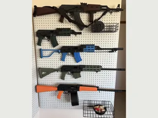 Articulated replica AK47/74/Type56, Saiga-12