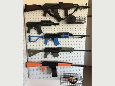 Articulated replica AK47/74/Type56, Saiga-12