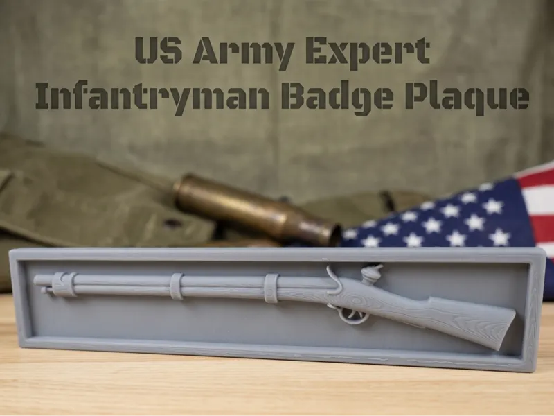 US Army Expert Infantryman Badge Plaque