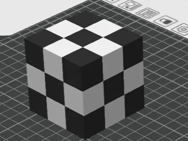 立方体（黑白相间）