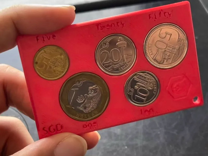 SGD Coin holder card - assistive accessory