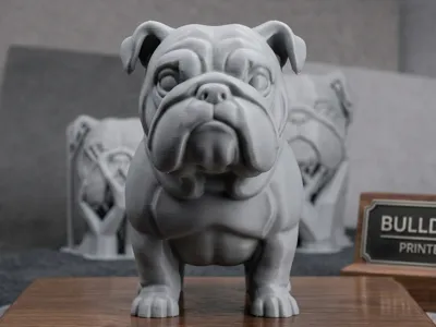 Bulldog Statue