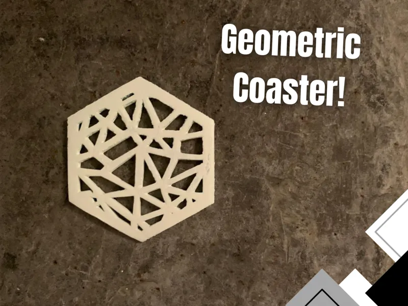 Hexagon geometric coaster