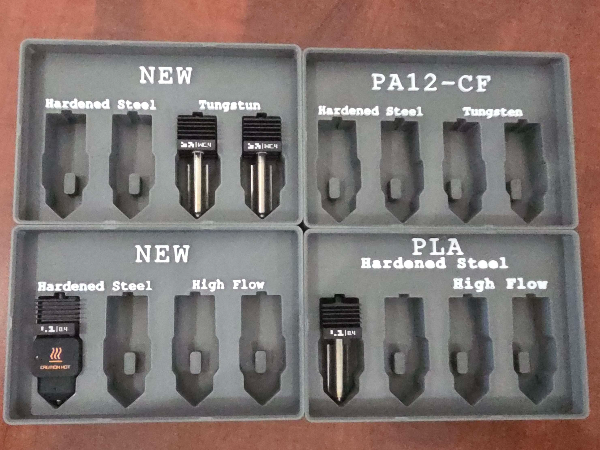 H2D Hotend Storage Stackable & Gridfinity (2×3)