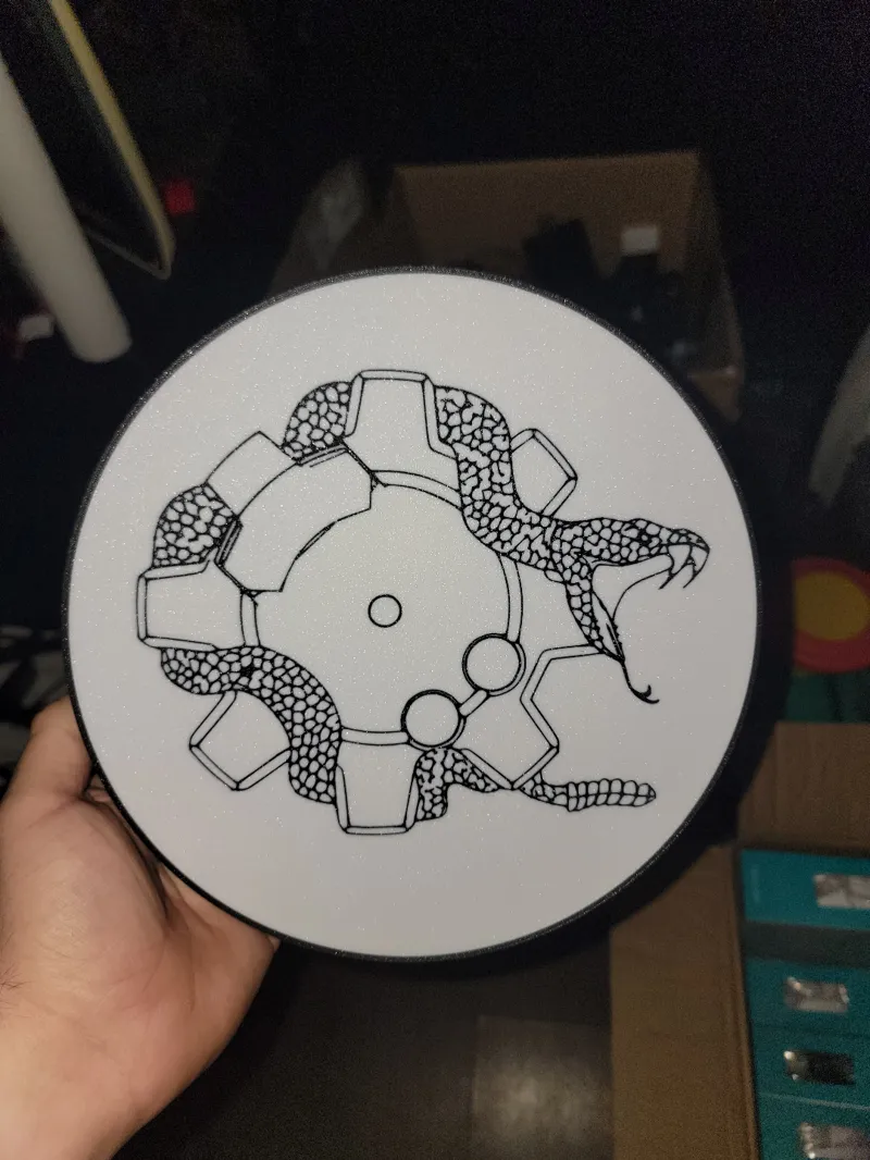 Rattle Snake Wrapped Around AR Bolt Light Box